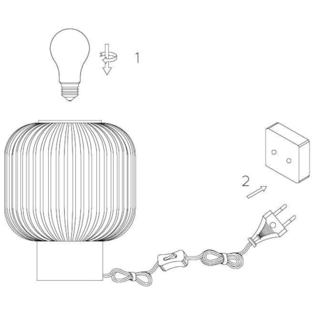 Loftowa LAMPA stołowa MALOTO 45586/20/62 Lucide stojąca LAMPKA szklana bursztynowa mosiądz