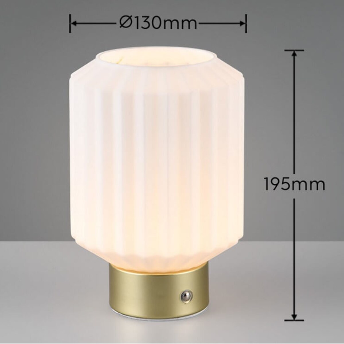 Lampka nocna USB Lord R57761101 RL Light LED 2W 3000K szkło biała złota