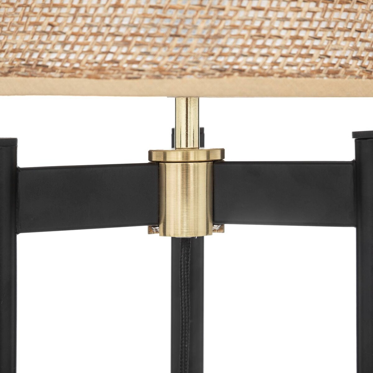 Lampa z beżowym abażurem Levon, wys. 51 cm