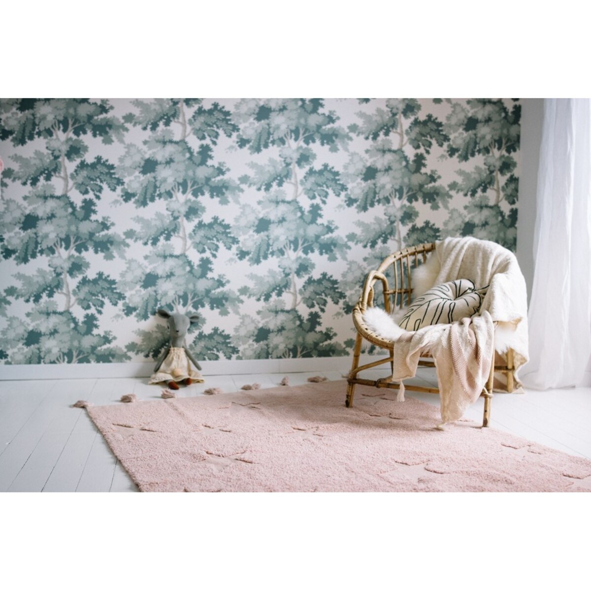 Dywan Bawełniany Hippy Stars Vintage Nude 120x175 cm Lorena Canals