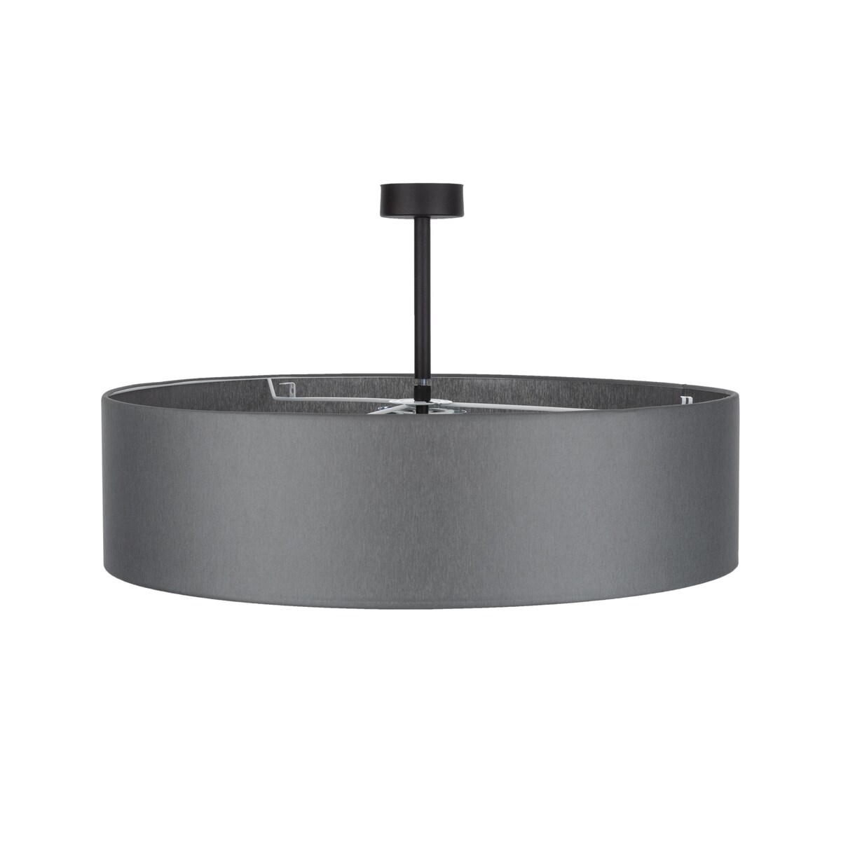 Lampa sufitowa TK Lighting RONDO GRAPHITE 600 4239 grafitowa 4xE27 60 cm plafon do salonu i sypialni