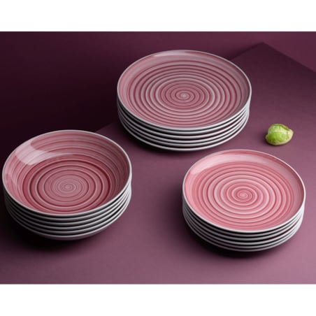 Zestaw talerzy dla 6 osób 18 el. City Szafran CT34