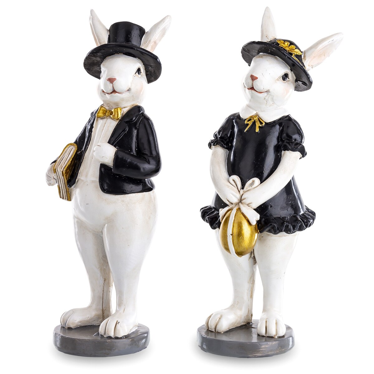 Królik Dziewczynka i Królik Chłopiec STUDENTI 15x6x5 cm