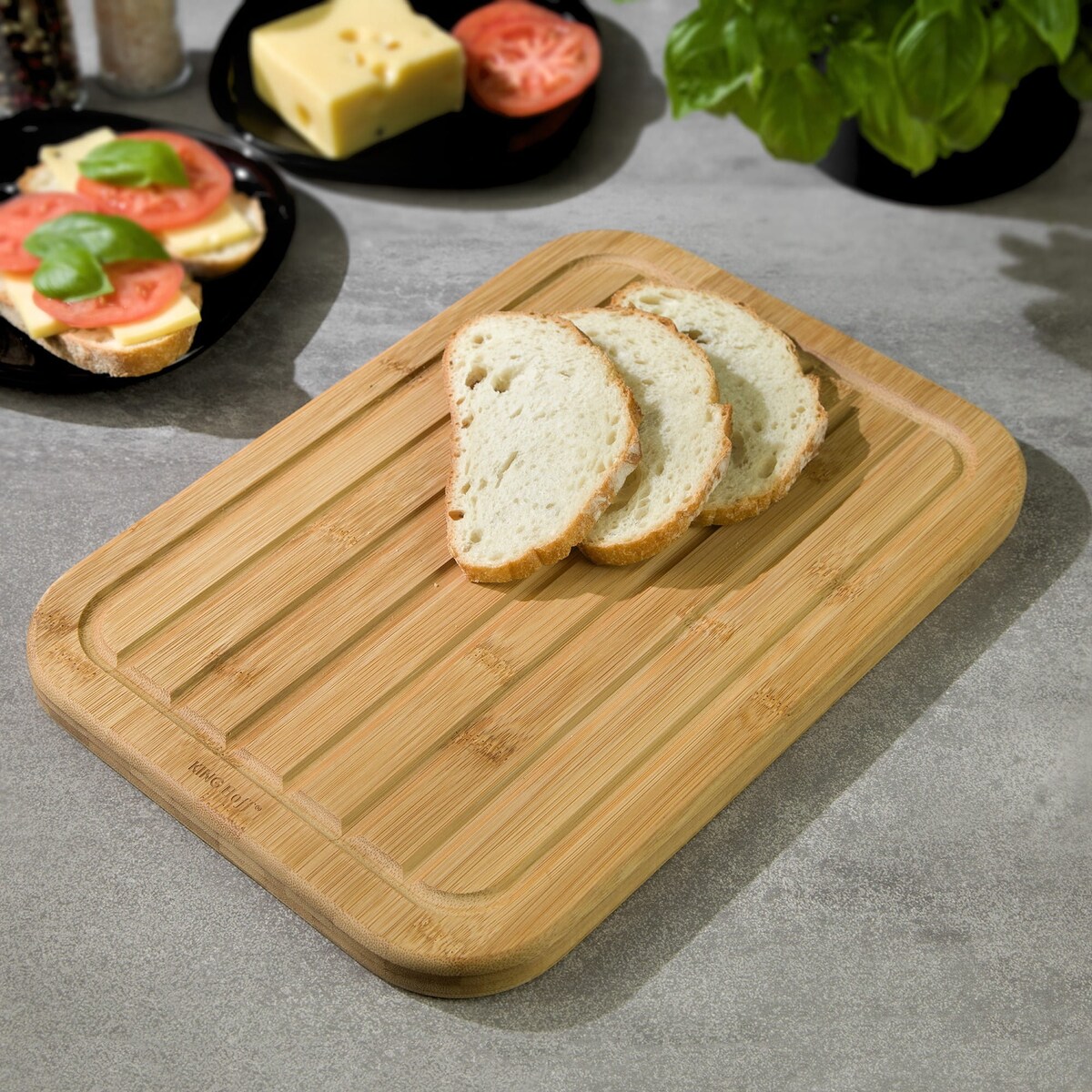 Deska do krojenia 33x23cm bambusowa KINGHOFF