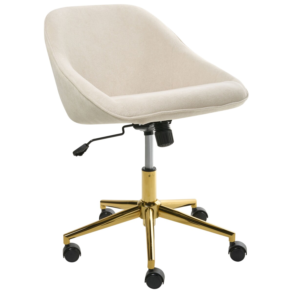 Krzesło obrotowe BARDSDALE Welur Jasnobeżowy