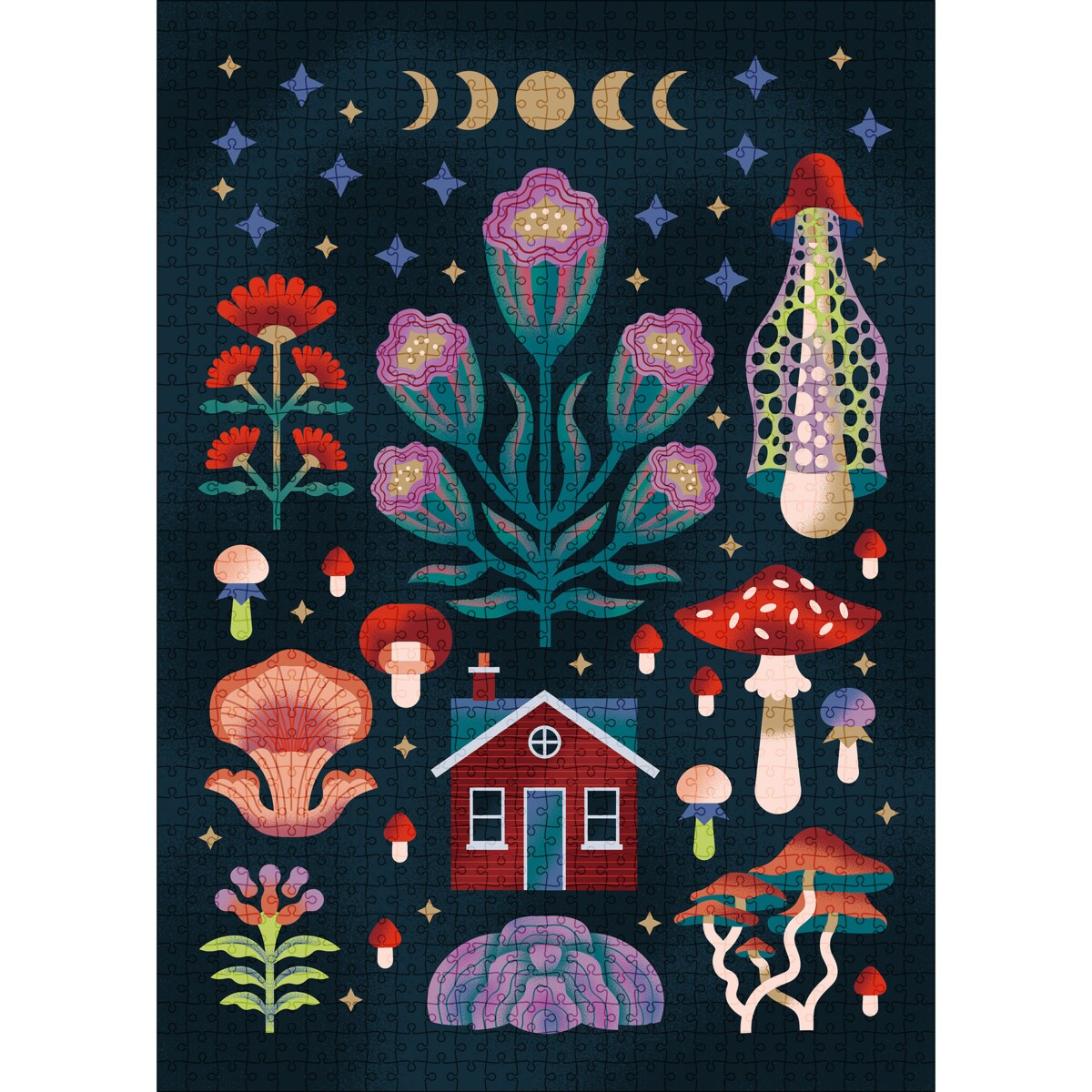 Muno Puzzle "Grzybobranie" by Magdalena Kwiatkowska Puzzle 1000 el. w ozdobnej tubie