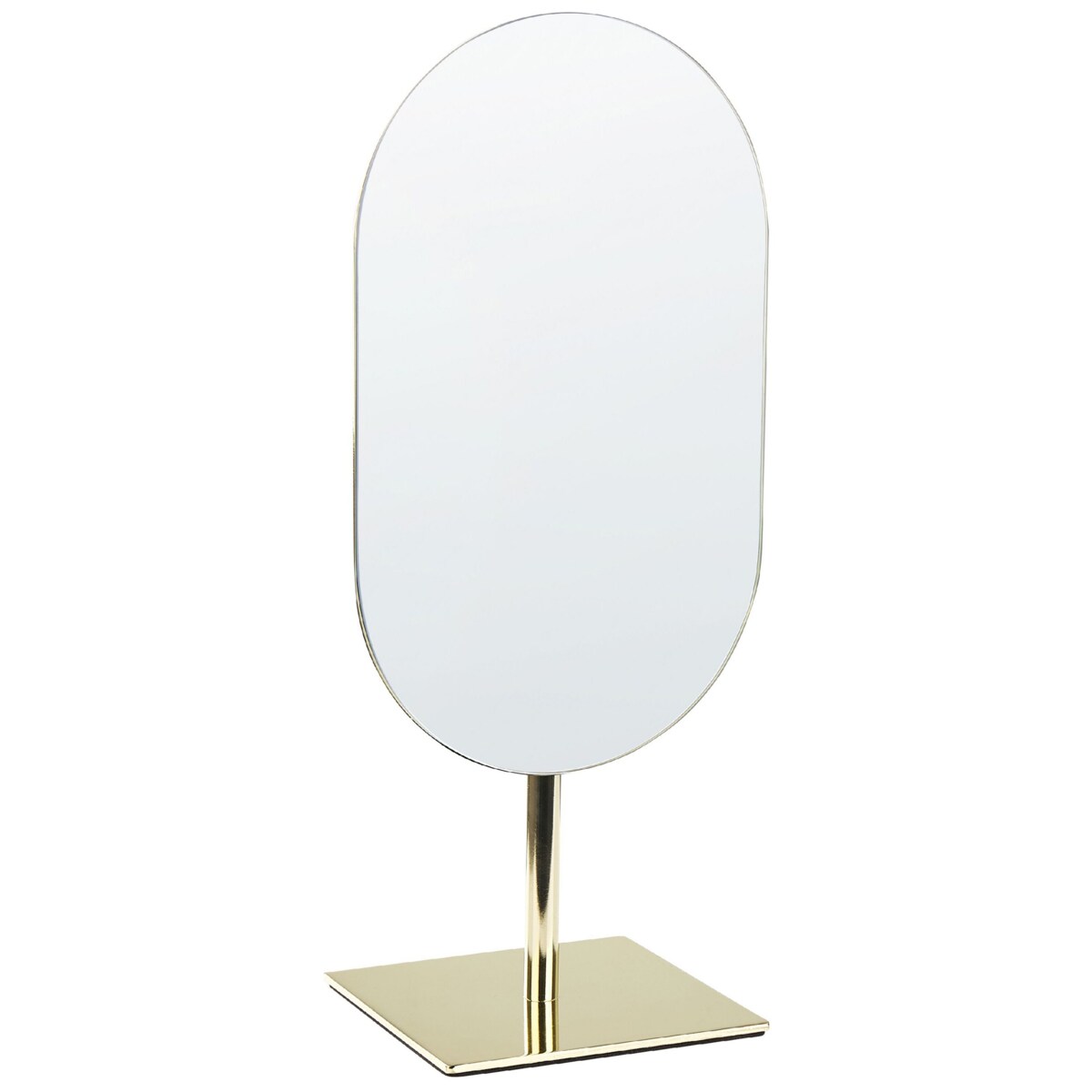 Lusterko kosmetyczne 21 x 28 cm złote CANTAL