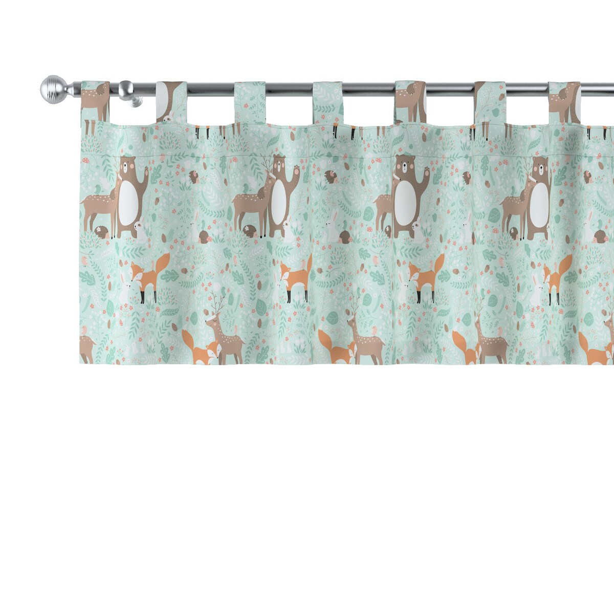 Lambrekin na szelkach 260x40 zielony