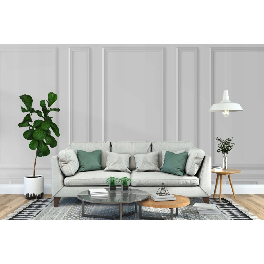 Fototapeta Realistyczna Klasyczna Biala Sciana Do Sypialni Salonu 294X260