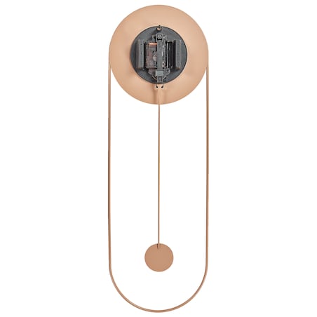 Zegar ścienny SALVAN 20 cm Metal Brzoskwiniowy