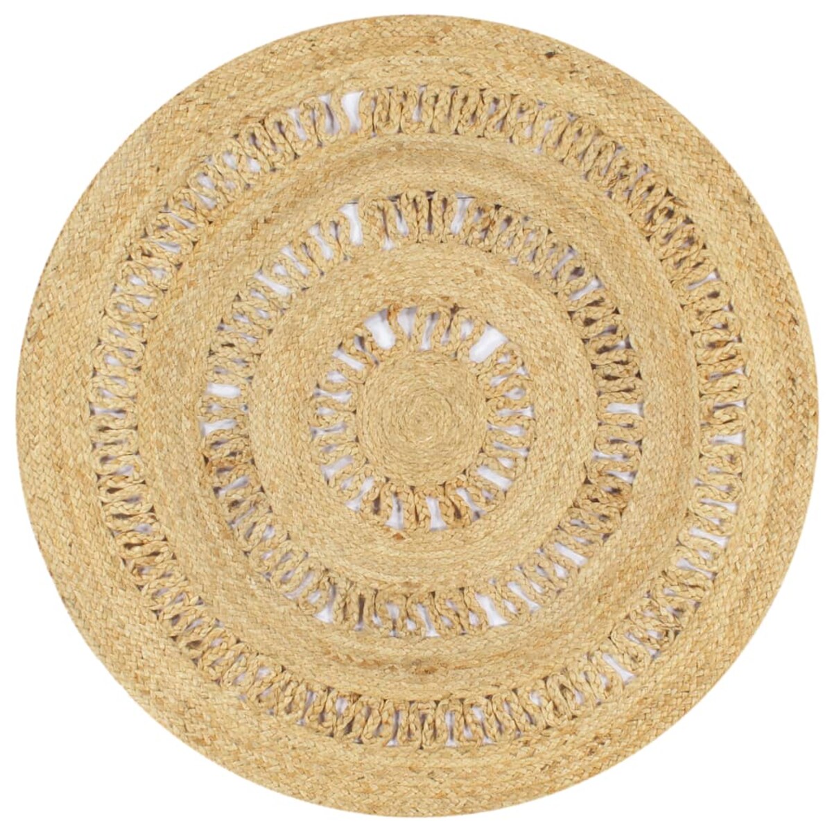 vidaXL Dywan ręcznie wypleciony z juty, 90 cm