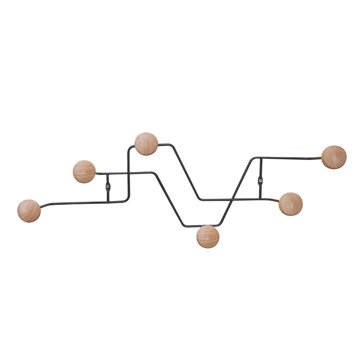 Wieszak ścienny ZIG ZAG, 21 x 8,5 cm