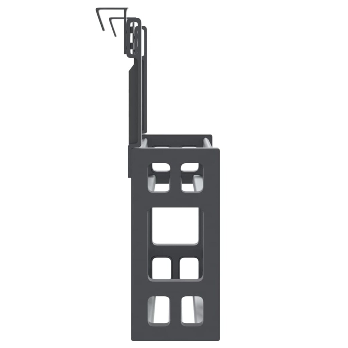 vidaXL Organizer pod zlewozmywak, 34x12x26 cm, aluminium