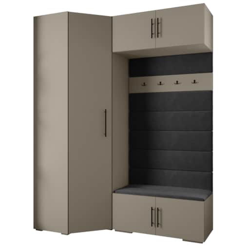 Garderoba do przedpokoju INOVA 3 Z21 kaszmir+czarny+manila18