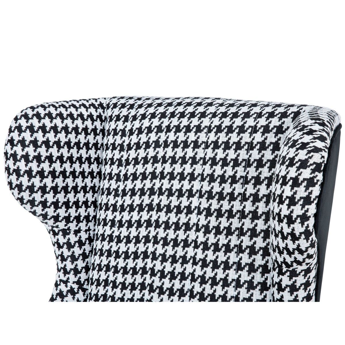 Fotel czarno-biały MOLDE