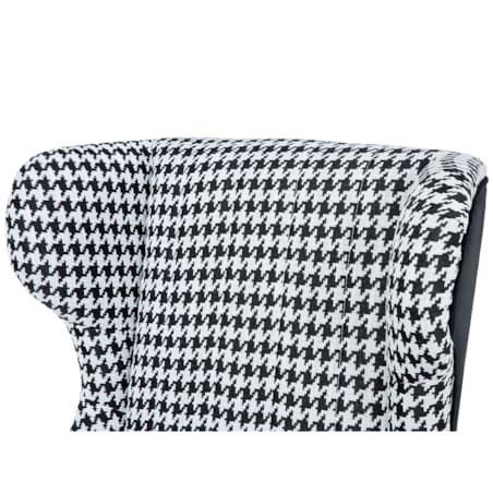 Fotel czarno-biały MOLDE