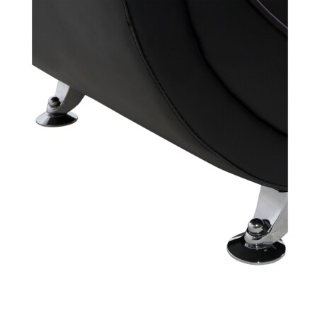 Fotel wypoczynkowy Skóra ekologiczna Czarny LEIRA