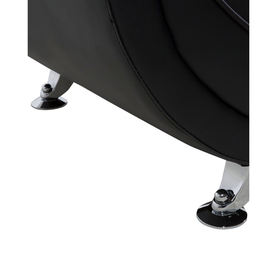 Fotel wypoczynkowy Skóra ekologiczna Czarny LEIRA