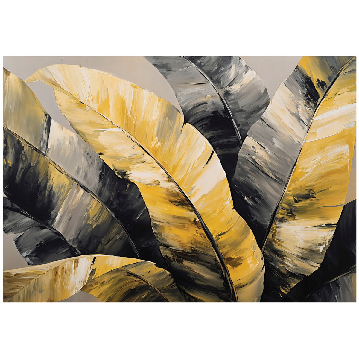 Fototapeta Do Sypialni Salonu Na Flizelinie Liście Abstrakcja Żółty 350x250