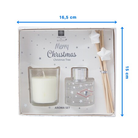 Zapach Do Domu Patyczki Zapachowe Świeczka Zestaw Xmass Tree Święta Mikołajki