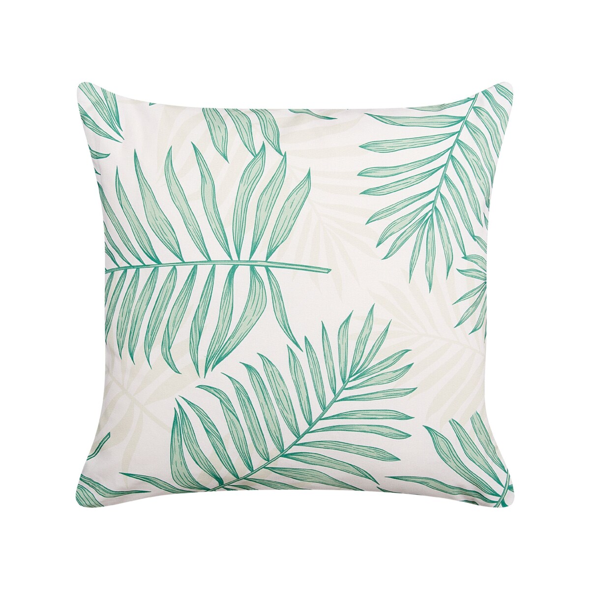 2 poduszki ogrodowe w liście 45 x 45 cm beżowy z zielonym POGGIO