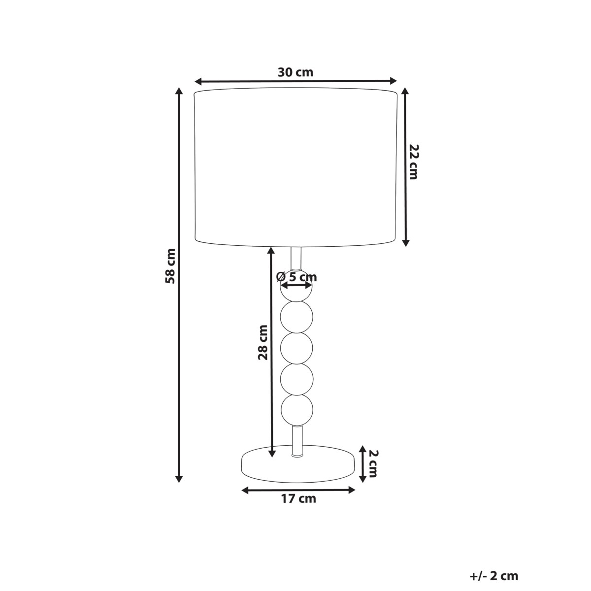 Lampa stołowa LOKY Metal Mosiężny