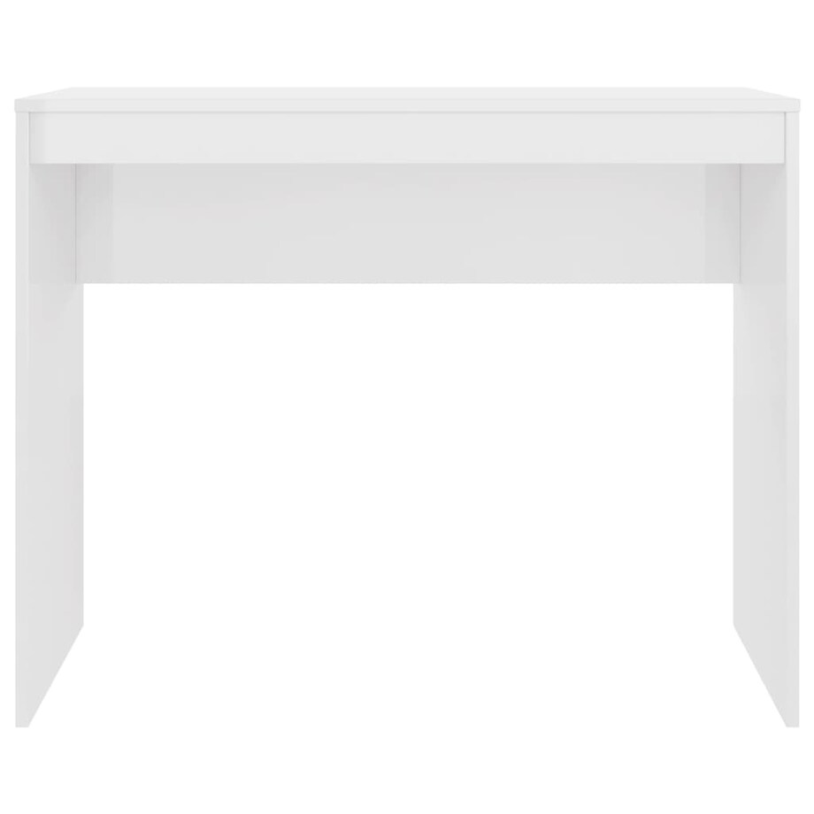 vidaXL Biurko, białe z połyskiem, 90x40x72 cm, materiał drewnopochodny