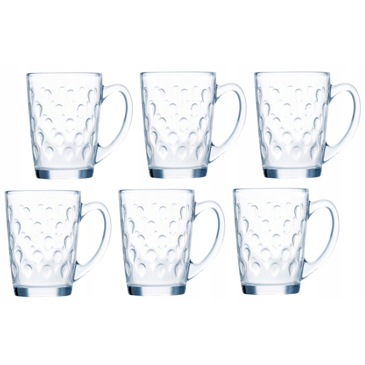 6x SZKLANKA KUBEK 320 ml LUMINARC na kawę napoje herbatę latte święta pears