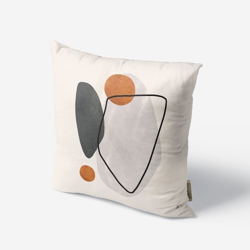 lniana poszewka na poduszkę - wabi-sabi no 2 45x45 cm