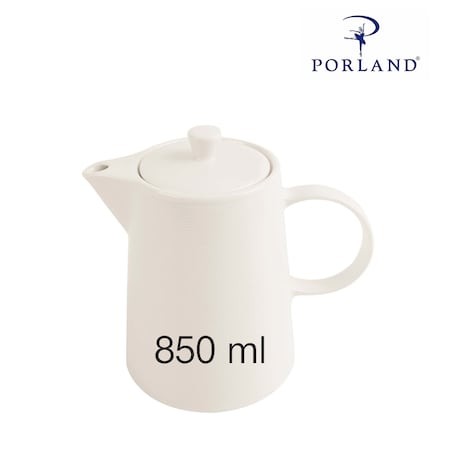 Dzbanek Porland Line 850 ml kremowy, porcelanowy