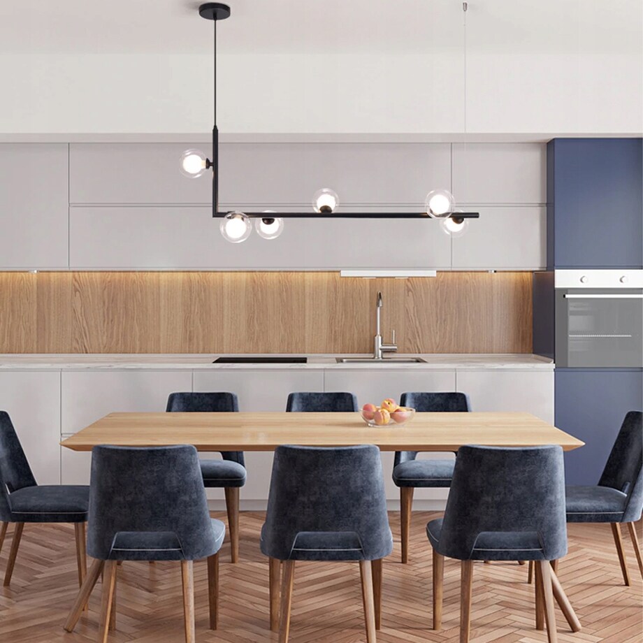 Lampa Sufitowa 6 Głowic Metalowa Czarna Industrial