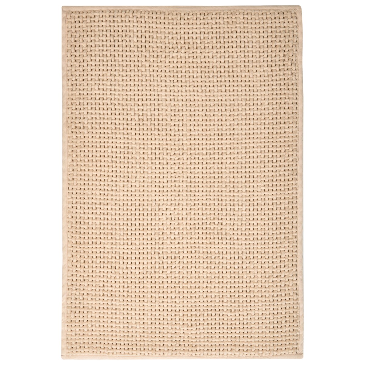 Dywanik łazienkowy KARAD Beżowy 60 x 90 cm Bawełna