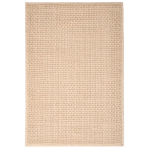 Dywanik łazienkowy KARAD Beżowy 60 x 90 cm Bawełna