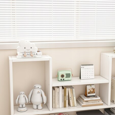 Półka Biała Regał Ścienny Nowoczesny Loft Na Książki Salonu Otwarty 100 Cm