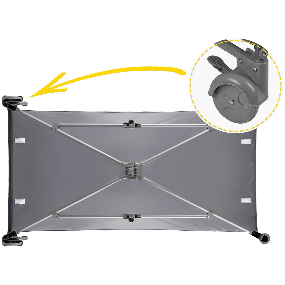 Łóżeczko turystyczne dla dziecka składane podróżne kojec Ricokids + materac + torba