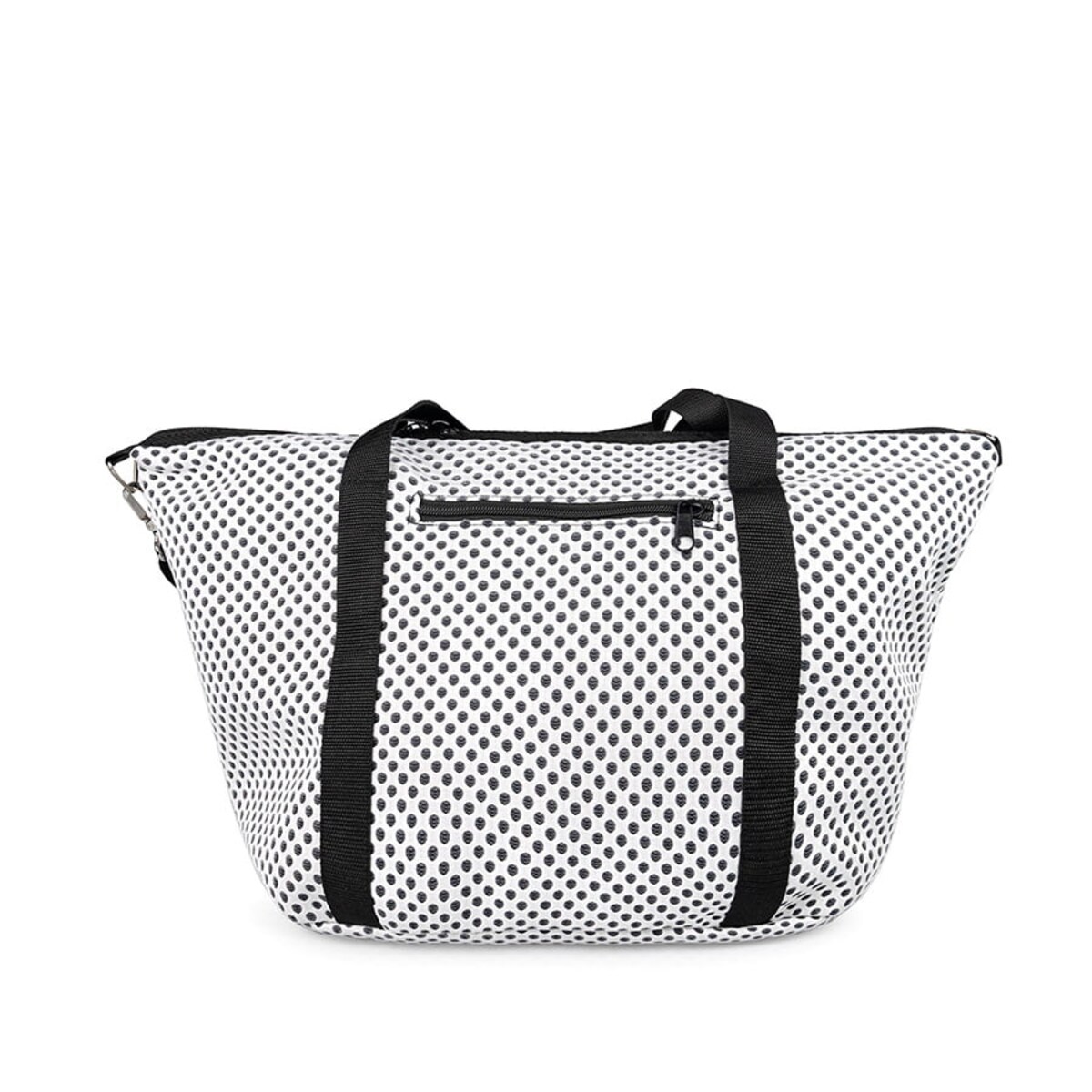 Torba sportowa na jogę w kropki, gumki do mocowania maty