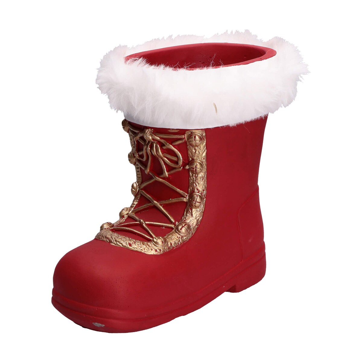 Osłonka na doniczkę w kształcie lewego buta Świętego Mikołaja Splomp