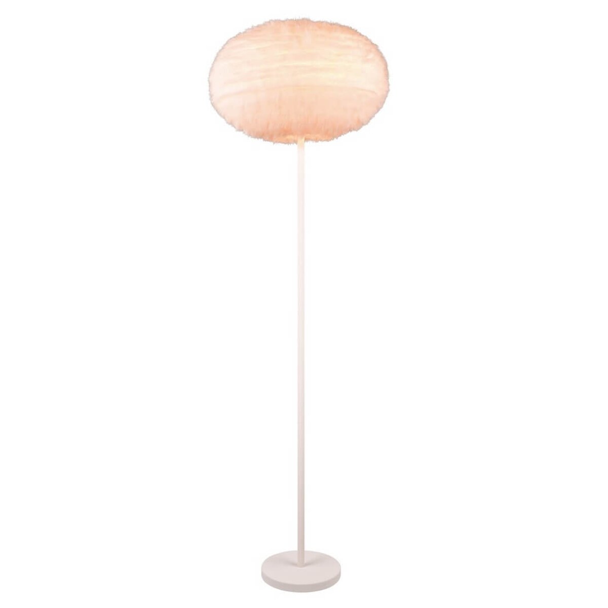 Podłogowa lampa do salonu Furry R41581001 RL Light plusz biały