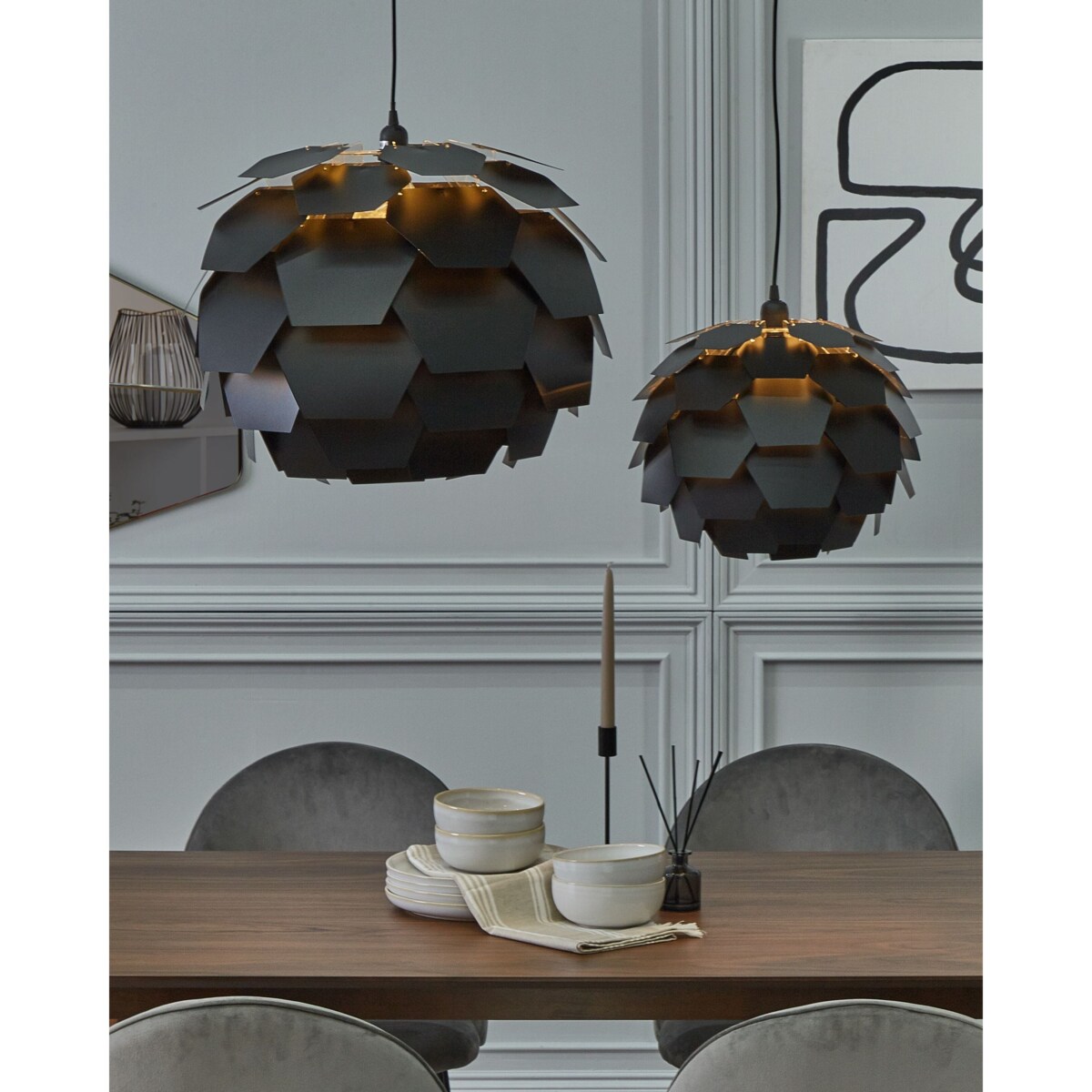 Lampa wisząca SEGRE L Czarny