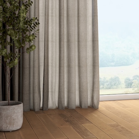 Zasłona na taśmie marszczącej 1 szt. 130x260 szary