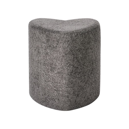 Puf SCOTIA Szenil Ciemnoszary 40 cm 33 cm 44 cm