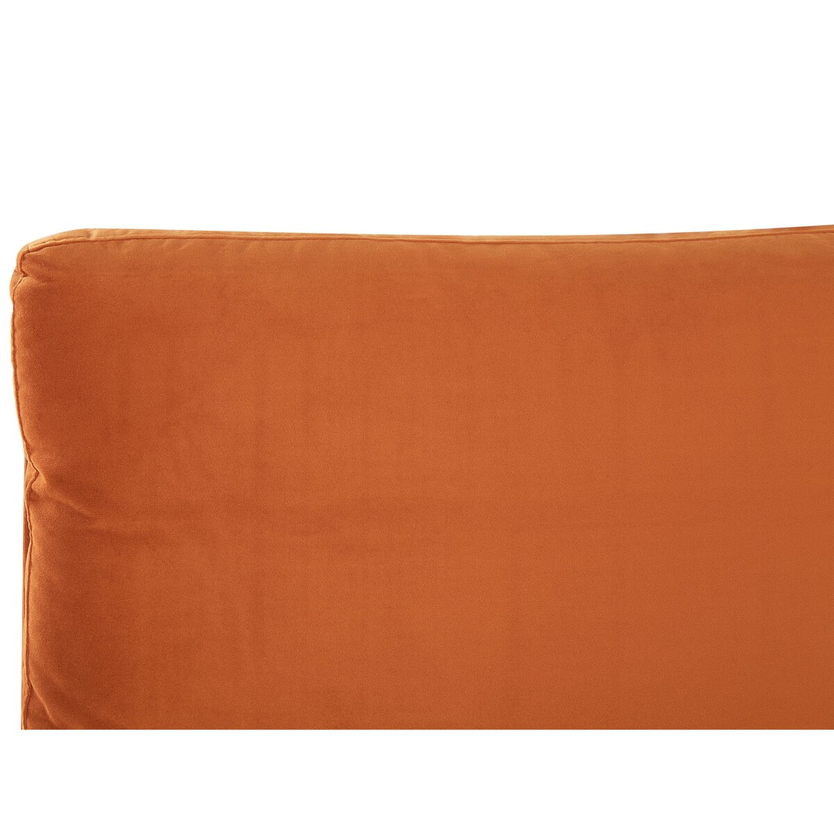 Łóżko Welur MELLE 140 x 200 cm Pomarańczowy