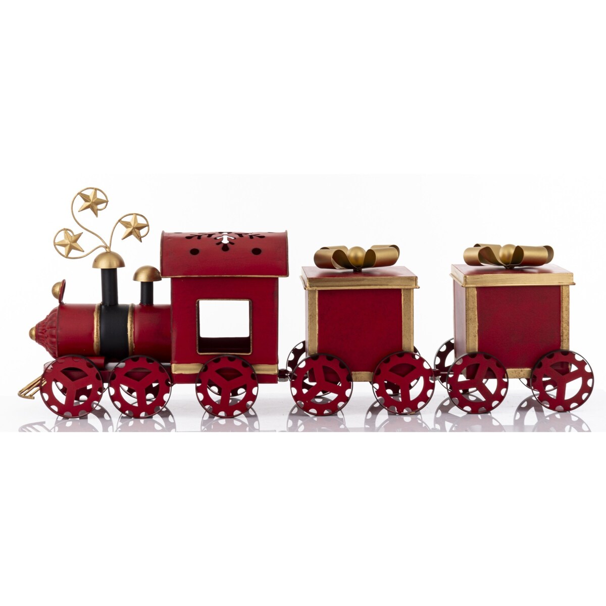 Dekoracja - metalowy pociąg 31x17x76 cm BASEL