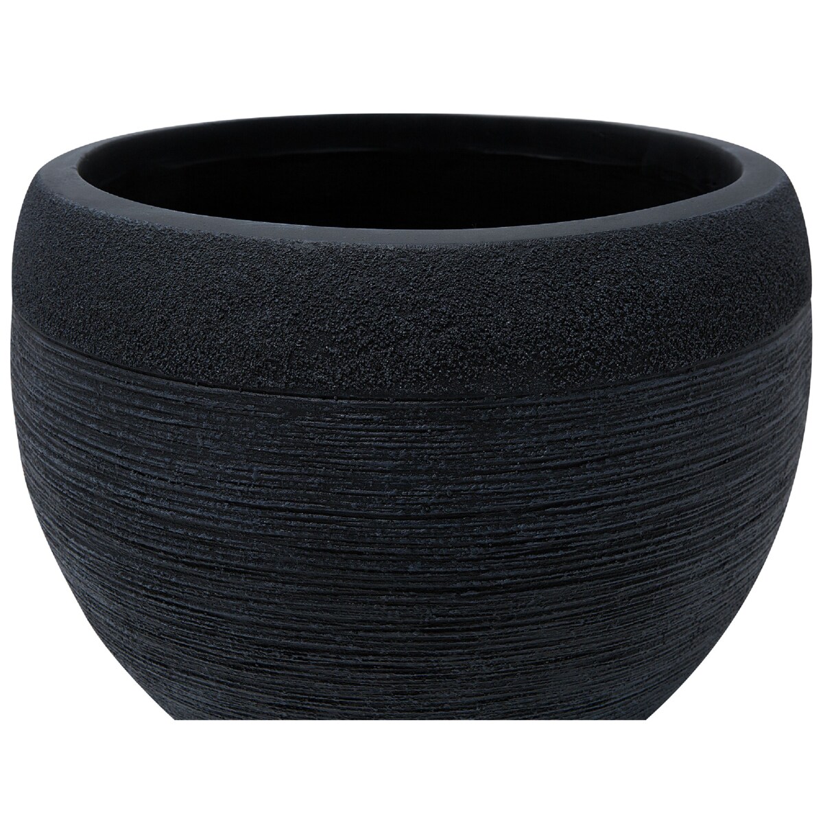 Doniczka 50x50x39 cm czarna ZAKROS