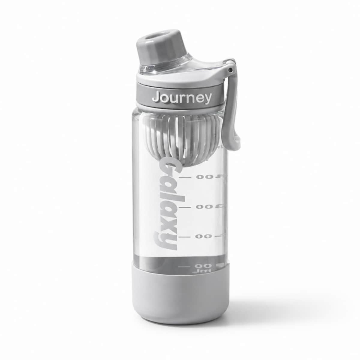 Butelka na wodę z uchwytem, sportowy bidon z miarką 800ML GALAXY szary BD71SZ
