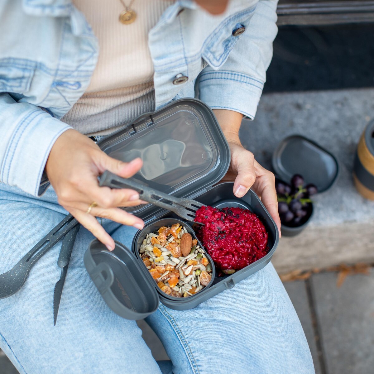 Lunchbox PASCAL READY MINI, zestaw 3 pojemników, KOZIOL