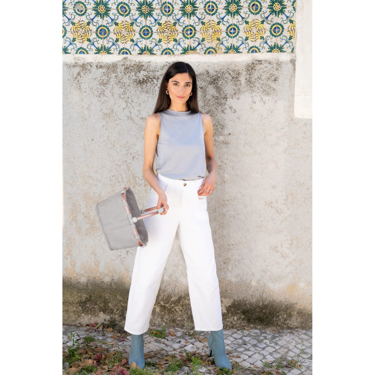 Koszyk CARRYBAG XS FRAME, twist sky rose