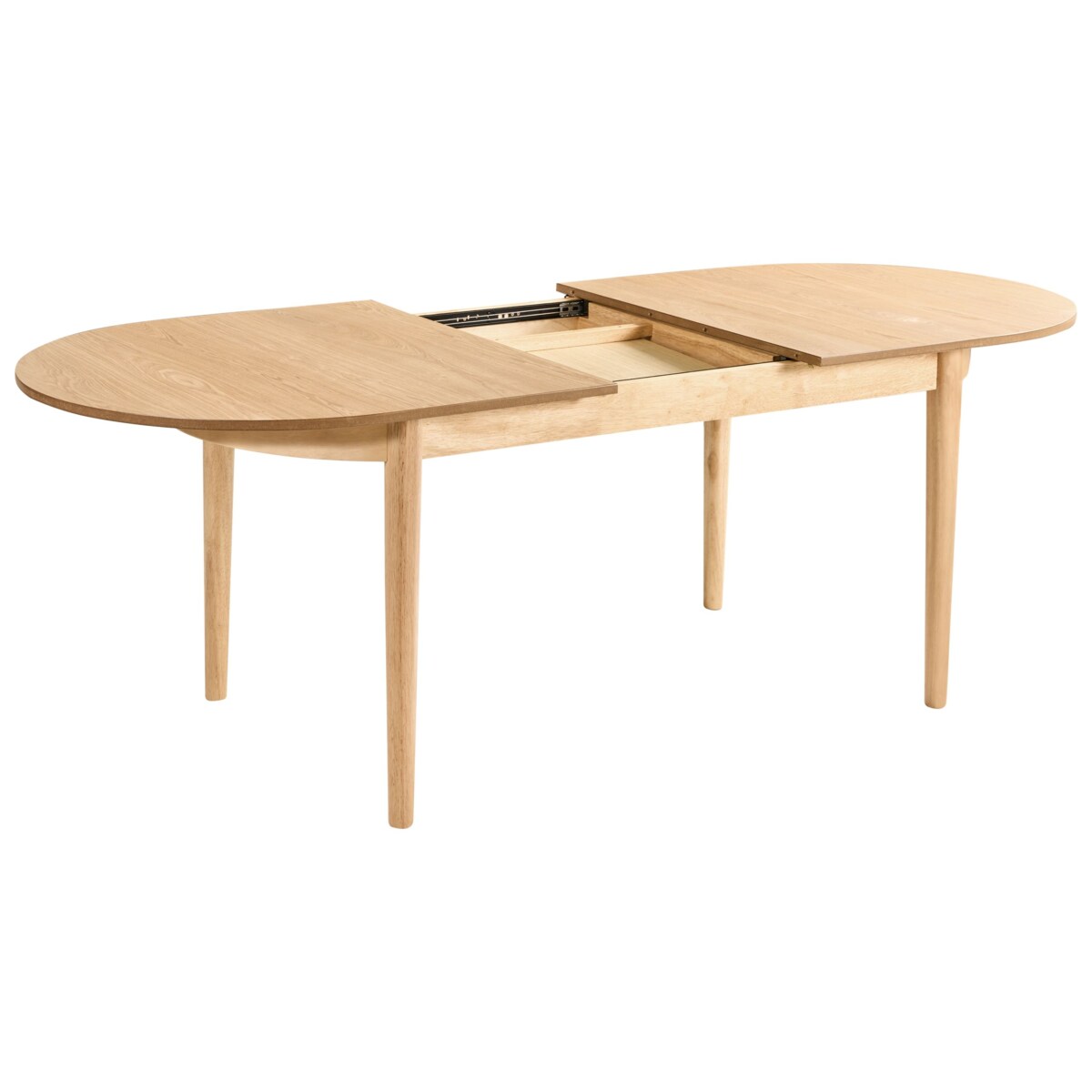 Stół do jadalni rozkładany LARTO Jesion jasny 180/220 cm 90 cm