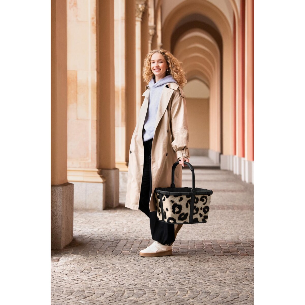 Koszyk CARRYBAG, teddy leo cream