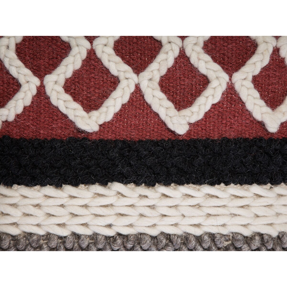 Puf 48 x 48 x 42 cm wielokolorowy SAGAR